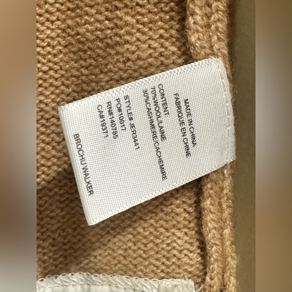 Brochu Walker Tan Layered Cowl Neck Sweater - Picture 7 of 14